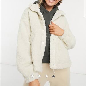 ASOS Fleece Cropped Jacket.